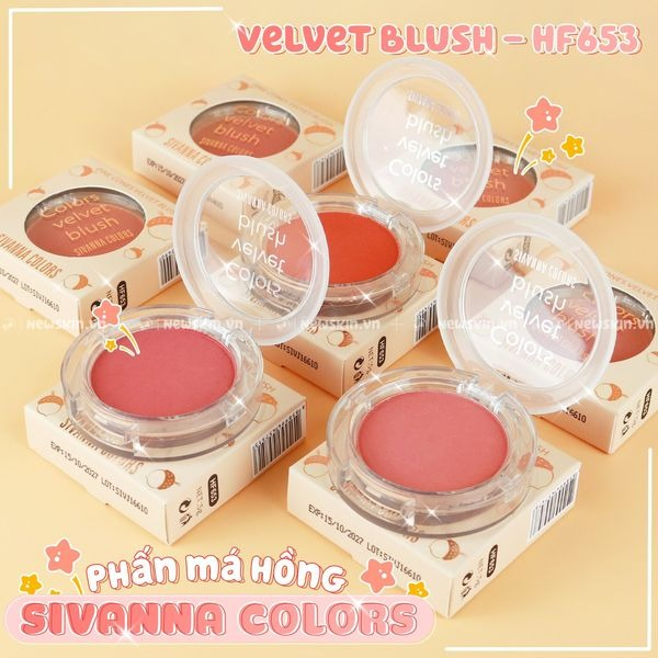 Phấn má hồng Sivanna Pine Cones Velvet Blush HF653