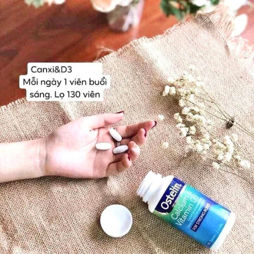 Viên uống bổ xung Ostelin Vitamin D &amp; Calcium orihiro cho bà bầu 130 viên