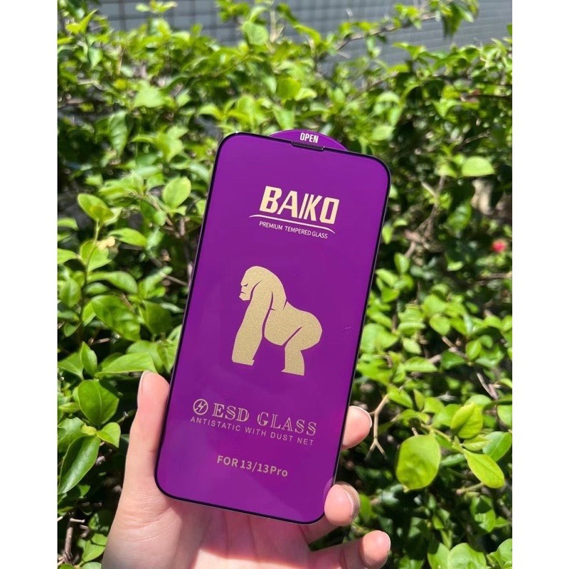 Kính Cường lực Baiko Tím - Baiko Đen full màn iphone 6 7 8 7plus 8plus x xs xsmax 11 12 13 14 pro max promax 11promax