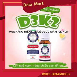 Vitamin d3 k2 mk7 bioamicus, không màu không mùi, không vị dễ uống nhất