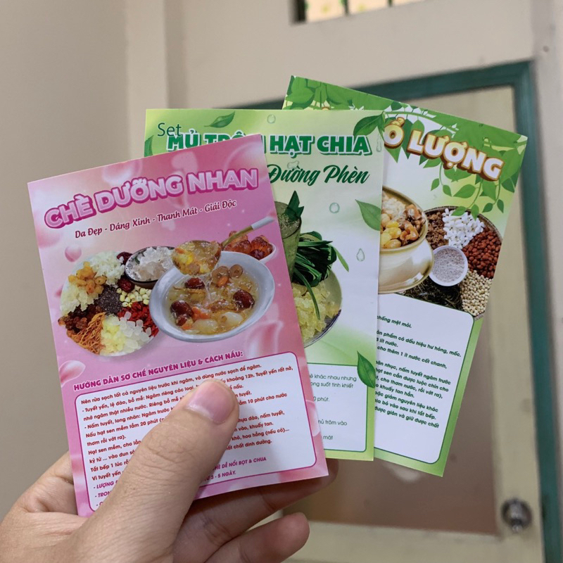 Tem Dán Sản Phẩm Ăn Vặt, Tem Dán Sản Phẩm, Tem Hạt Dinh Dưỡng 7x10 cm - Cán Bóng Sáng Đẹp