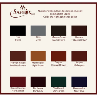 Xi sáp đánh da  Saphir Pate de Luxe MDO (LEATHER CARE, Chăm sóc đồ da)