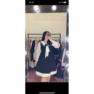 váy phối tay voan trắng bigsize 80-140kg