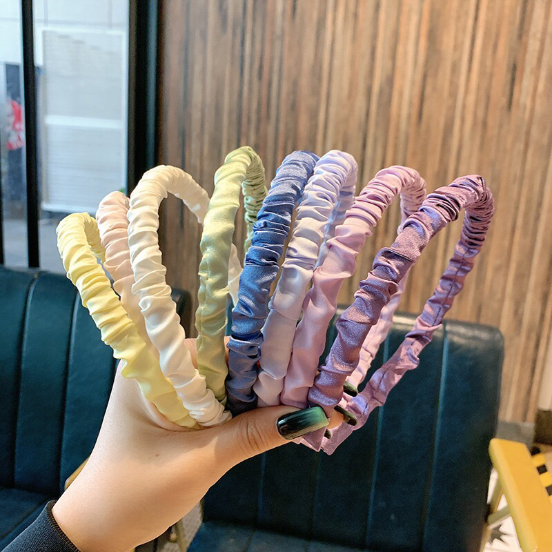 Băng Đô Cài Tóc Trơn Bản Nhỏ Thiết Kế Đơn Giản Phong Cách Retro Hàn Quốc Phụ Kiện Thời Trang Nữ 2021