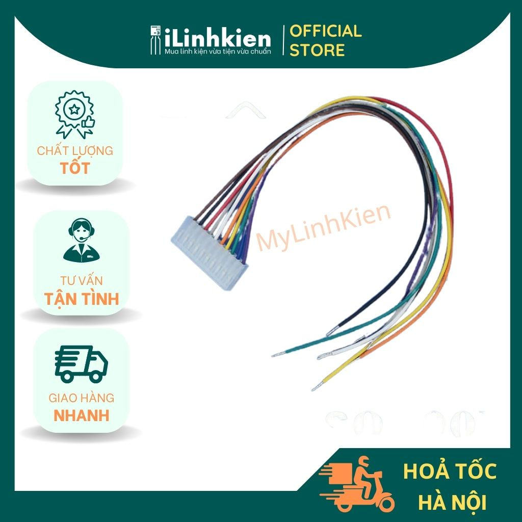 Dây bus 3P XH2.54 dây 22AWG 1 đầu cắm dài 15cm chất lượng cao.