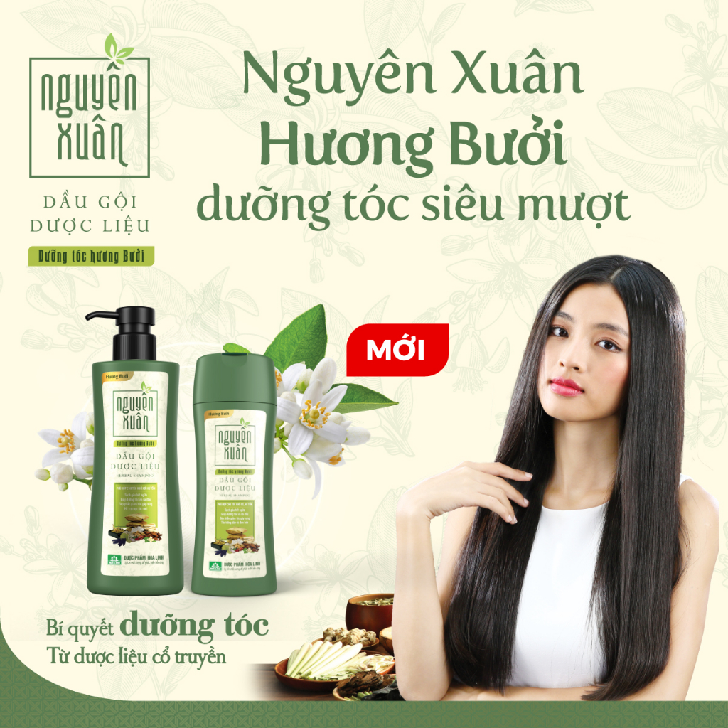 Dầu gội dược liệu Nguyên Xuân Dưỡng tóc Hương Bưởi 250ml