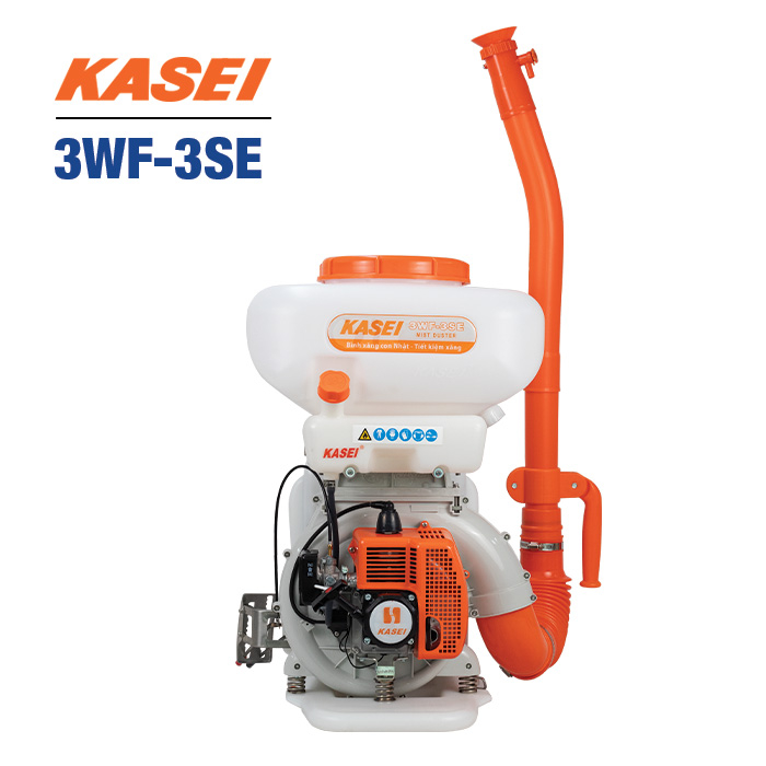 Máy phun sạ 3 trong 1 KASEI 3WF-3SE dùng để sạ lúa, phun vôi, phun phân bón