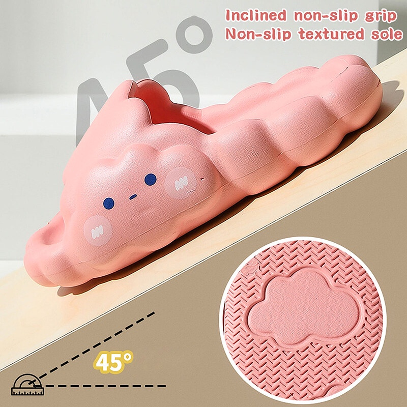 Dép Đế Mềm Chống Trượt Họa Tiết Đám Mây Siêu Dễ Thương - Xinh xắn và thoải mái khi sử dụng