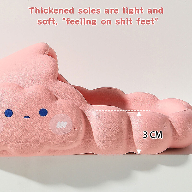 Dép Đế Mềm Chống Trượt Họa Tiết Đám Mây Siêu Dễ Thương - Xinh xắn và thoải mái khi sử dụng