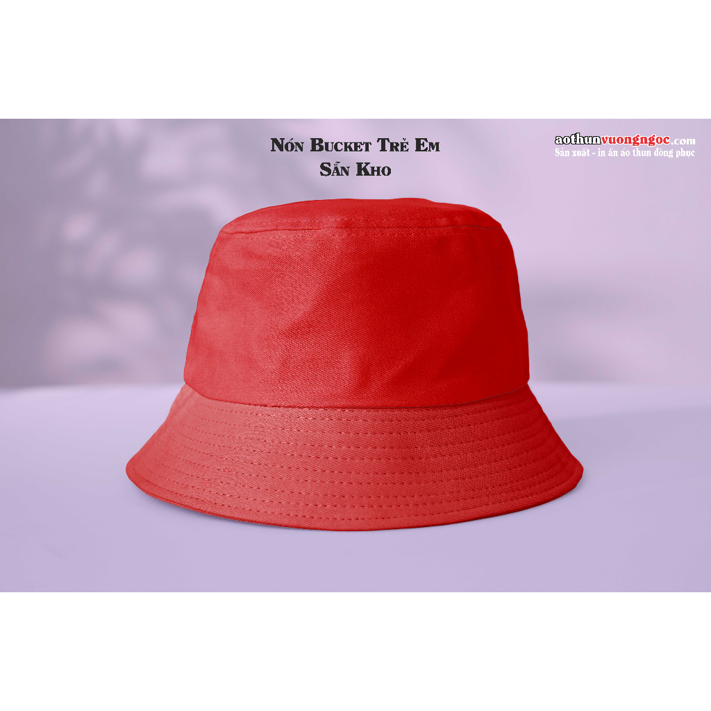 Nón Vành cho Bé - Nón Bucket trẻ em hàng kaki đẹp.