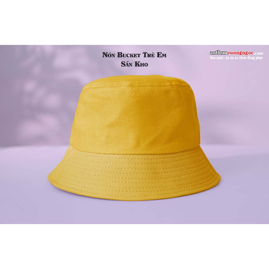 Nón Vành cho Bé - Nón Bucket trẻ em hàng kaki đẹp.