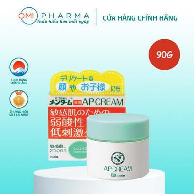 Kem Dưỡng Ẩm Lành Tính Dành Cho Da Nhạy Cảm Omi Menturm Nhật Bản (90g/hũ)
