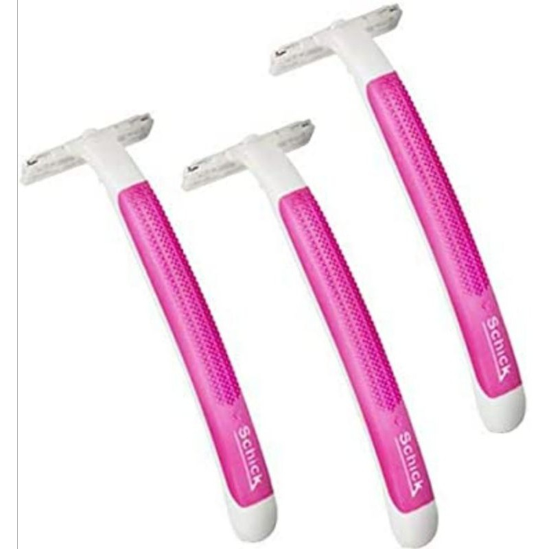 [Vỉ 2 Tặng 1] Dao Cạo Cho Nữ Schick Exacta2 2+1S _ Dùng 1 Lần