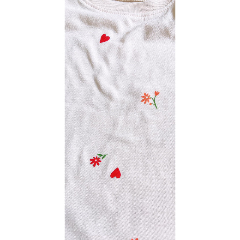 Áo ngắn tay bé gái hoạ tiết old. navyy sz 1-5Y