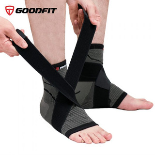 1 đôi. Băng bảo vệ cổ chân thể thao đàn hồi GoodFit GF614A, băng quấn bảo vệ khớp cổ chân.