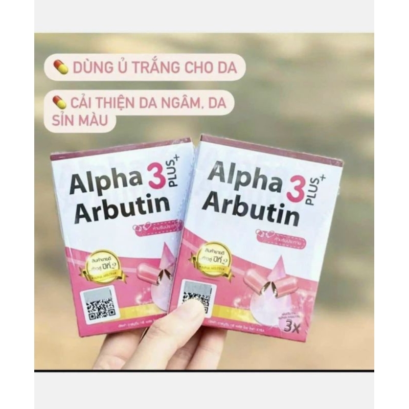 1 vi 10v kích trắng Alpha Arbutin Thái Lan