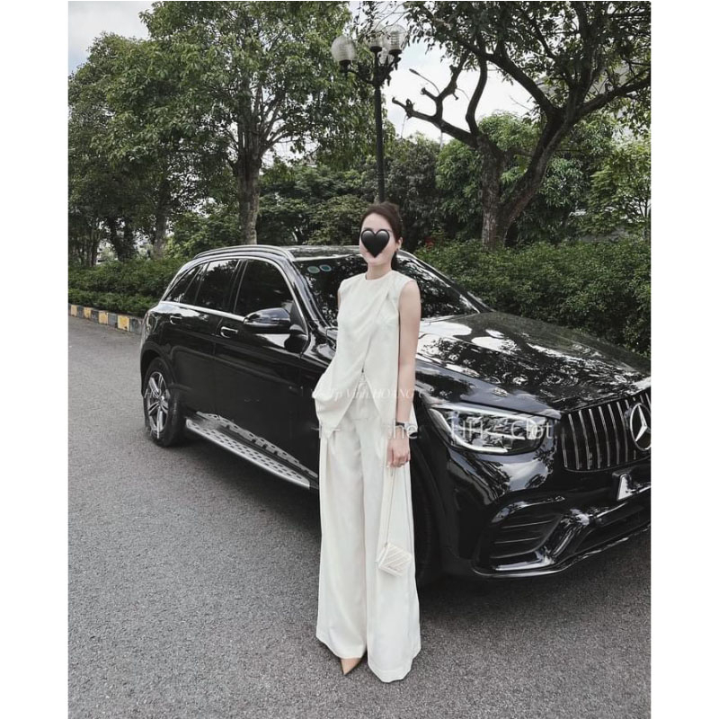 Set Bộ Đồ Nữ Áo Sát Nách Xẻ Tà Mix Quần Xuông Dài Sang Chảnh SB5001 - Lolla Fashion