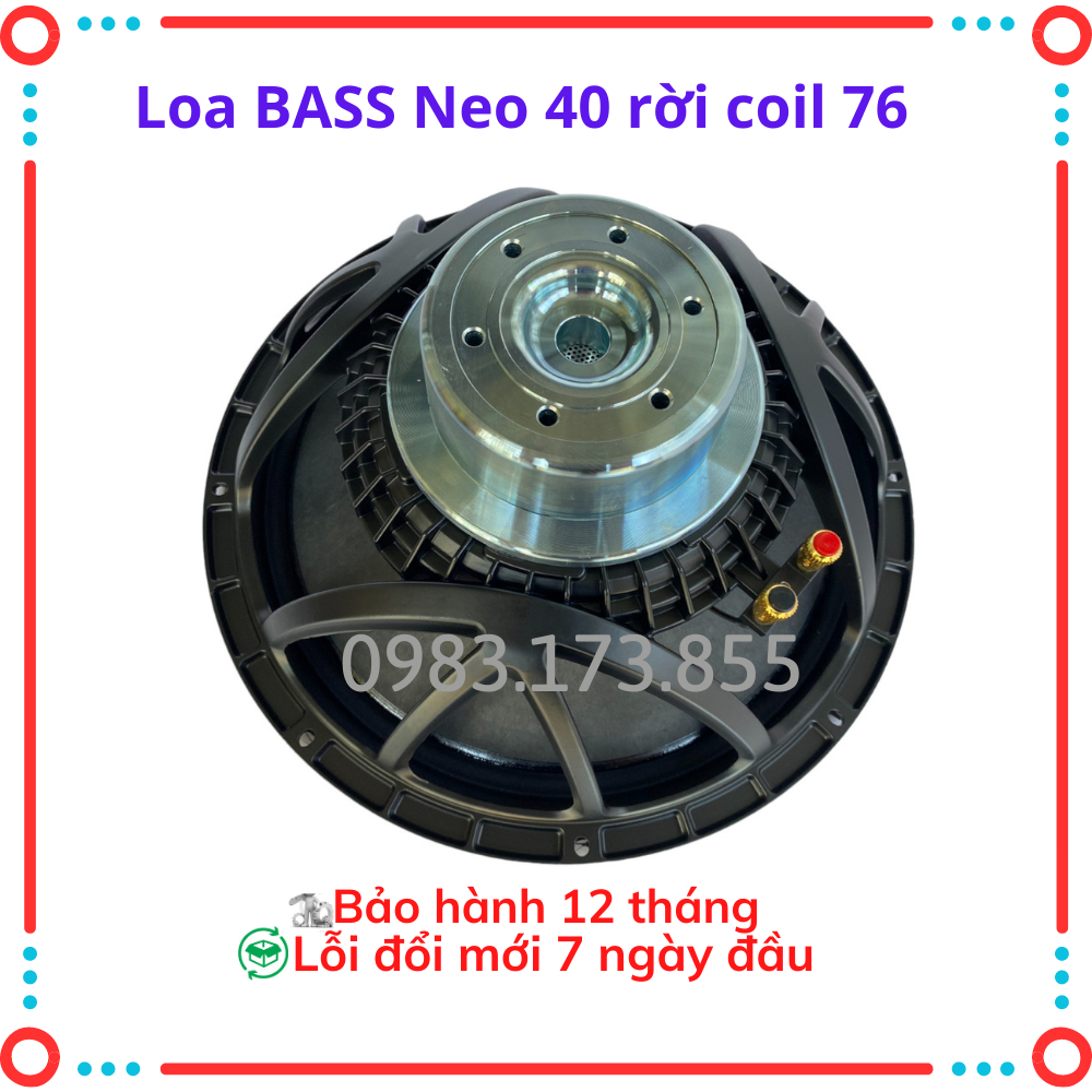 Loa bass 30,40 rời từ Neo coil 76 hàng nhập khẩu nguyên chiếc ,chuyên dùng cho loa sự kiện,sân khấu lớn, ráp loa Aray.