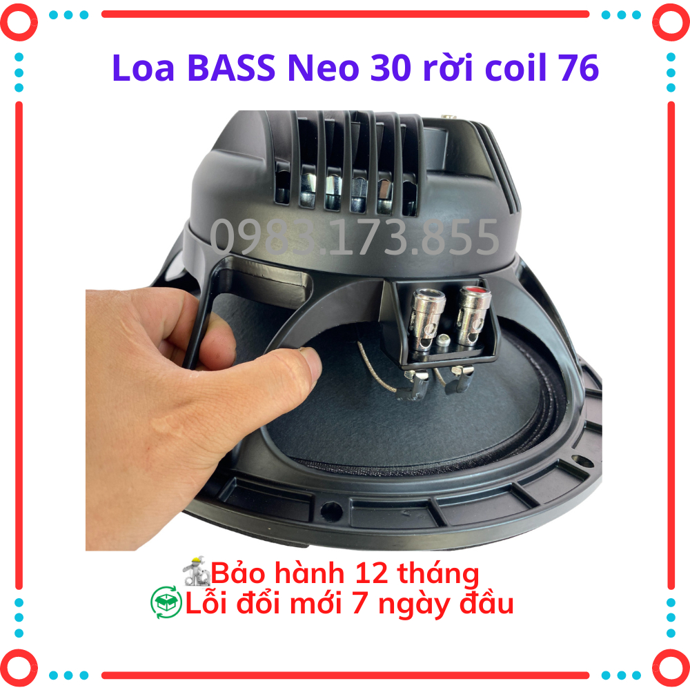 Loa bass 30,40 rời từ Neo coil 76 hàng nhập khẩu nguyên chiếc ,chuyên dùng cho loa sự kiện,sân khấu lớn, ráp loa Aray.