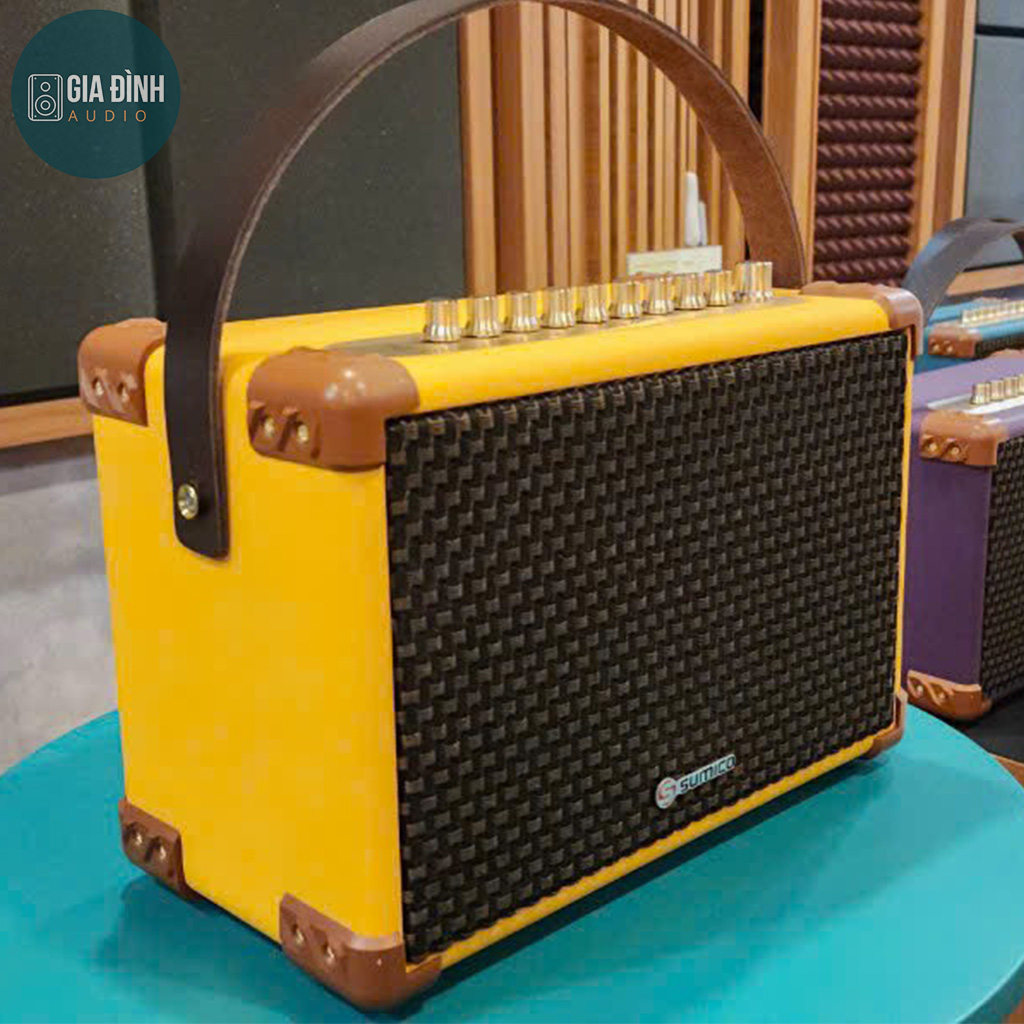 Loa karaoke xách tay Sumico Bella 42, 2 Bass 1 Treble Dome nam châm Neodymium - Chính Hãng