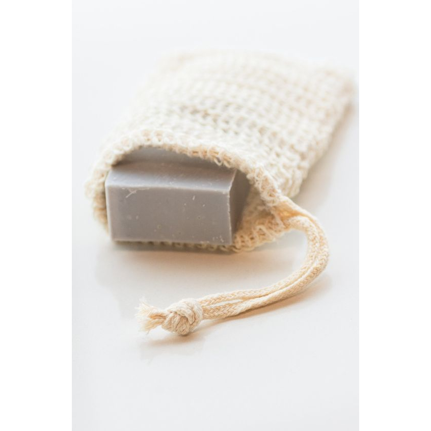 Túi đựng xà phòng bánh soap sợi đay vải poly.
