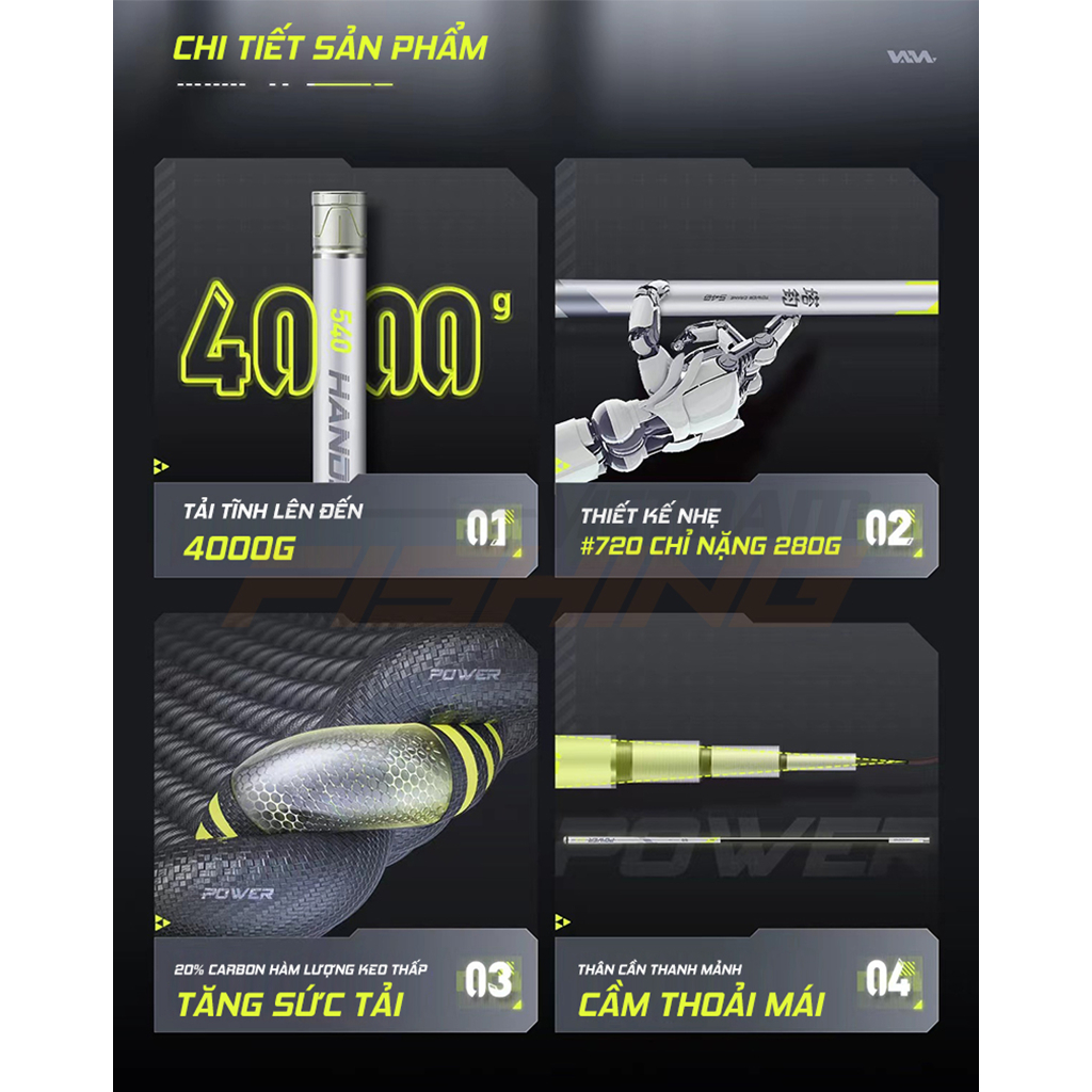 Cần Câu Handing Tháp Điếu - Vietnam Fishing