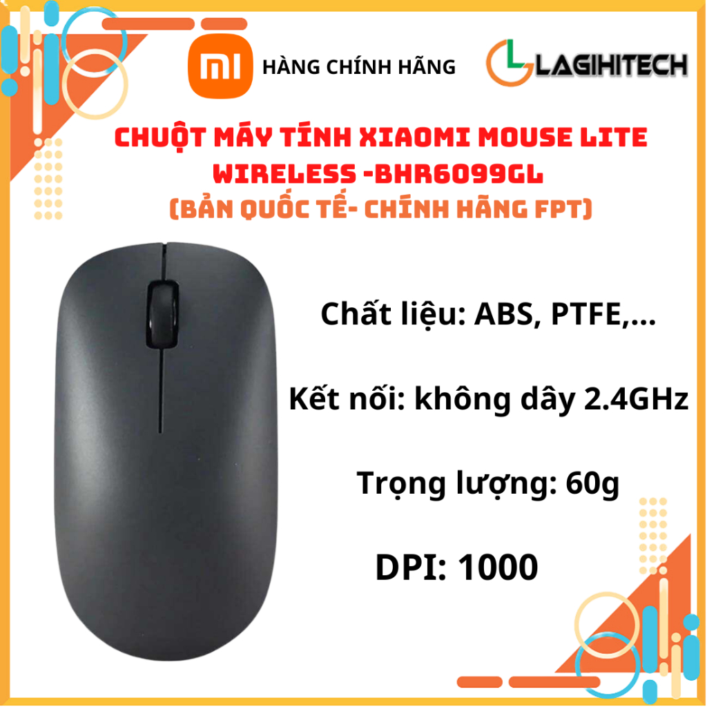 Chuột Xiaomi Mouse Lite BHR6099GL Bản Quốc Tế - Chính hãng FPT