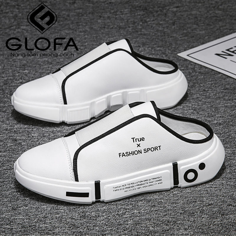 Giày Nam GLOFA - G03 Gót Thấp, Giày Lười Không Cần Buộc Dây