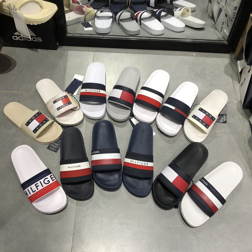 Dép Tommy Hilfiger Nam Chính Hãng 🔴SIMPLE SNEAKER🔴 Dép Quai Ngang Tommy Authentic