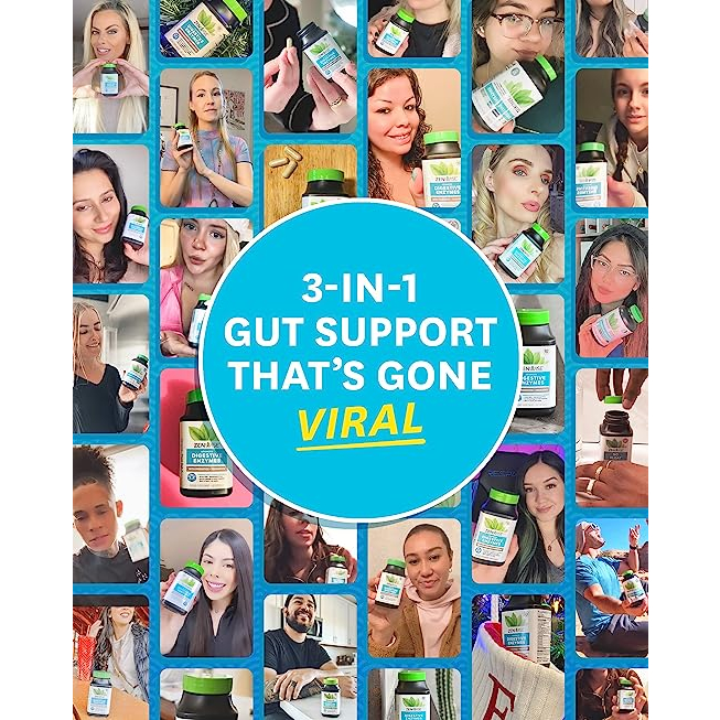 Zenwise Digestive Enzymes Pre and Probiotics - Viên uống tiêu hóa giúp giảm đầy hơi và tăng cường miễn dịch 30 viên
