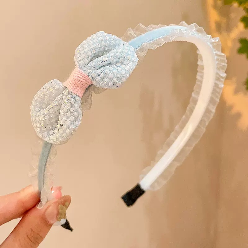 Bờm Tóc Bé Gái Công Chúa, Không Đau, Băng Đô Cài Tóc Dễ Thương