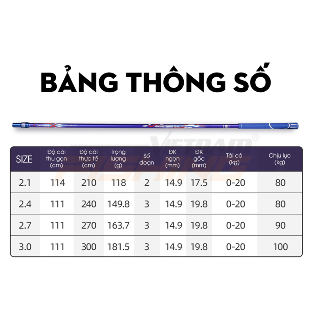 Cán Vợt Carbon Handing Chixuan - Vietnam Fishing