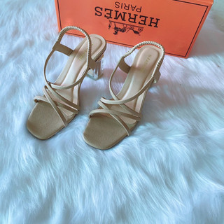 Giày sandal cao gót 7phân quai mảnh LV010