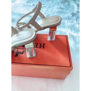 Giày sandal cao gót 7phân quai mảnh LV010