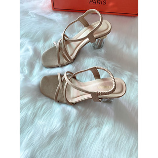 Giày sandal cao gót 7phân quai mảnh LV010