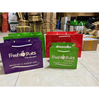 Túi giấy đựng trái cây nhập khẩu ⚡ CAO CẤP ⚡ túi đựng hoa quả form chuẩn, độ bền cao loại 1kg - 2kg - 5kg