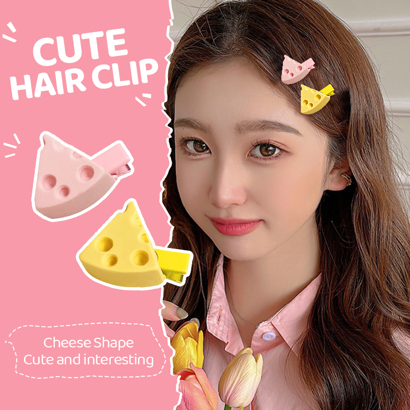 Beautycoco🍊Kẹp Tóc Hình Phô Mai Bằng Nhôm Đáng Yêu Mùa Hè Cho Nữ 1 Cái