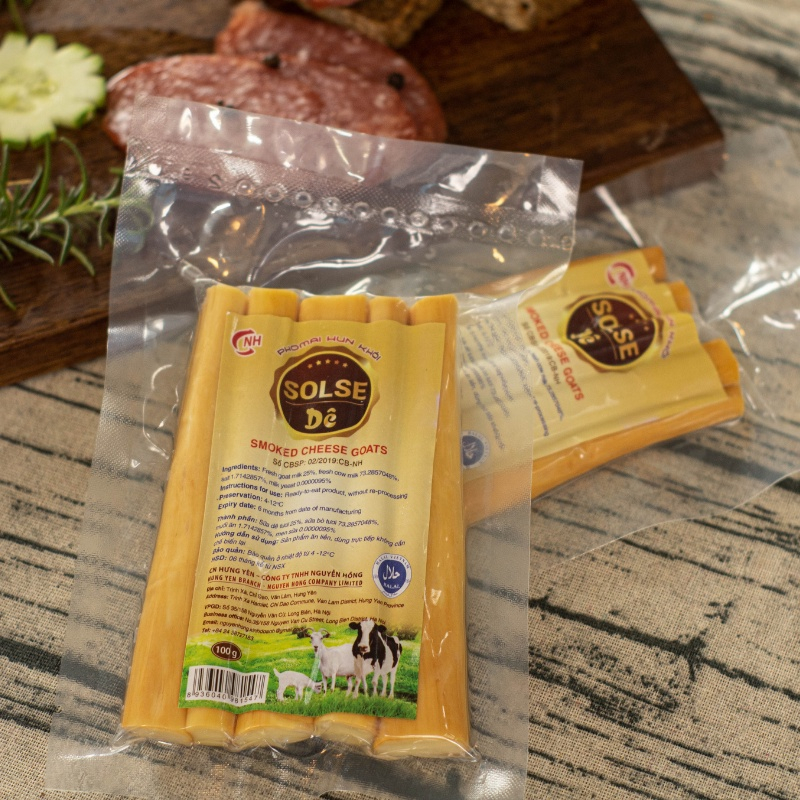 Phô mai dây hun khói Nga Solse 100g/ 200g - Phomai xông khói / hun khói