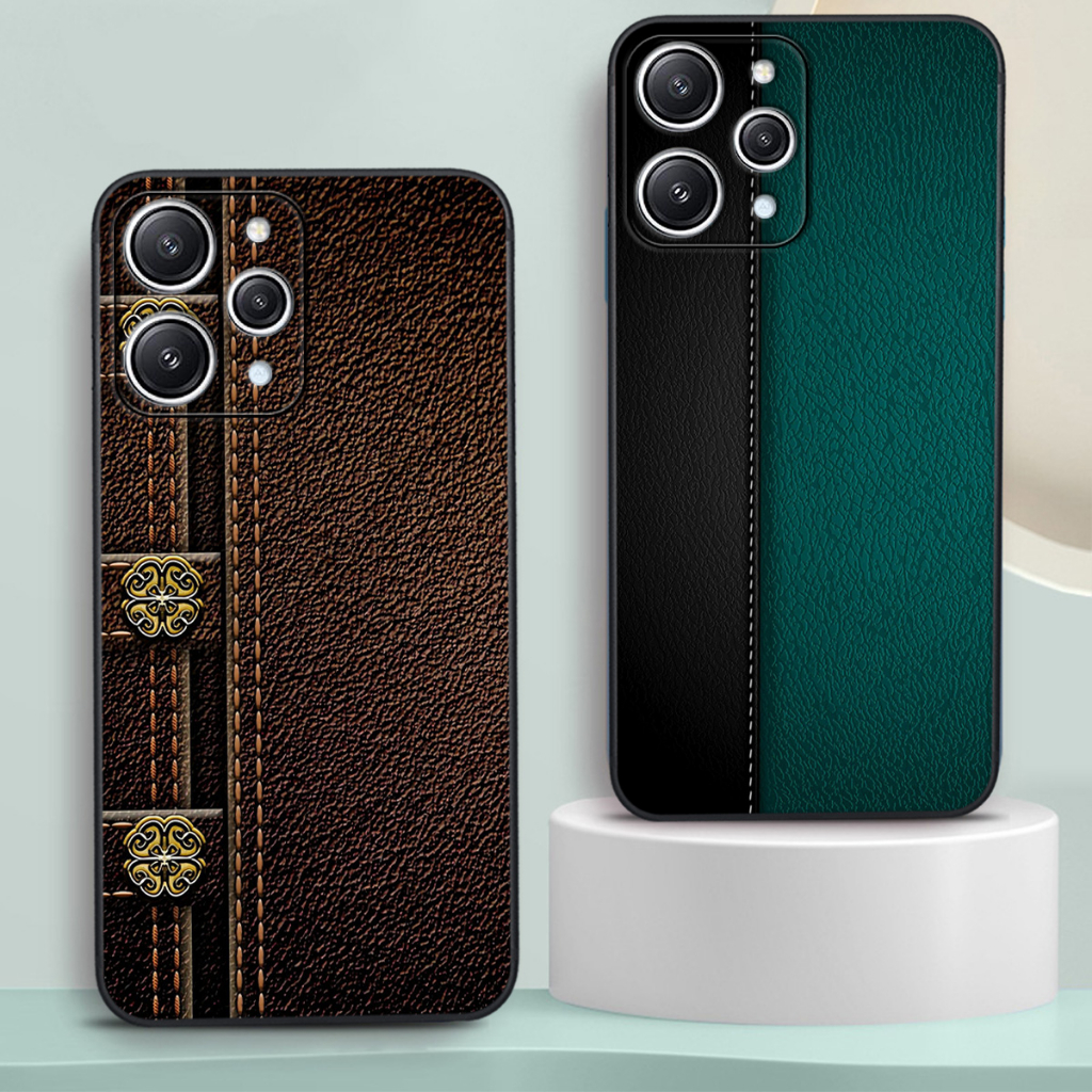 Ốp Xiaomi Redmi 12 in hình giả da siêu đẹp, sang trọng, cá tính