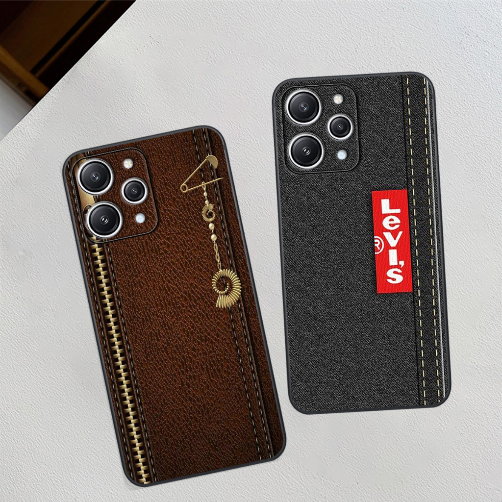 Ốp Xiaomi Redmi 12 in hình giả da siêu đẹp, sang trọng, cá tính