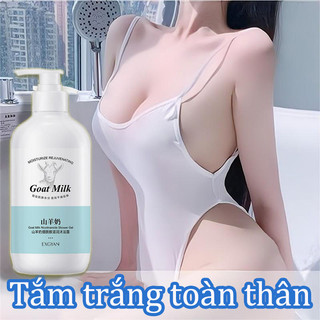Sữa tắm trắng da 500ML, sữa tắm sữa dê núi trắng da toàn thân, trắng sáng làm trắng da, thích hợp với da mặt Dưỡng