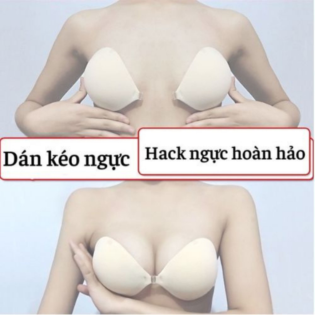 Áo dán ngực dính, áo ngực dán nâng ngực tạo khe  dày 6cm tặng kèm dây trong SALINA STORE - P41