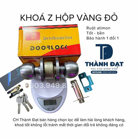 Khóa tròn ZANI inox ruột loại 1 (Khóa cửa phòng, Khóa cửa nhà vệ sinh)