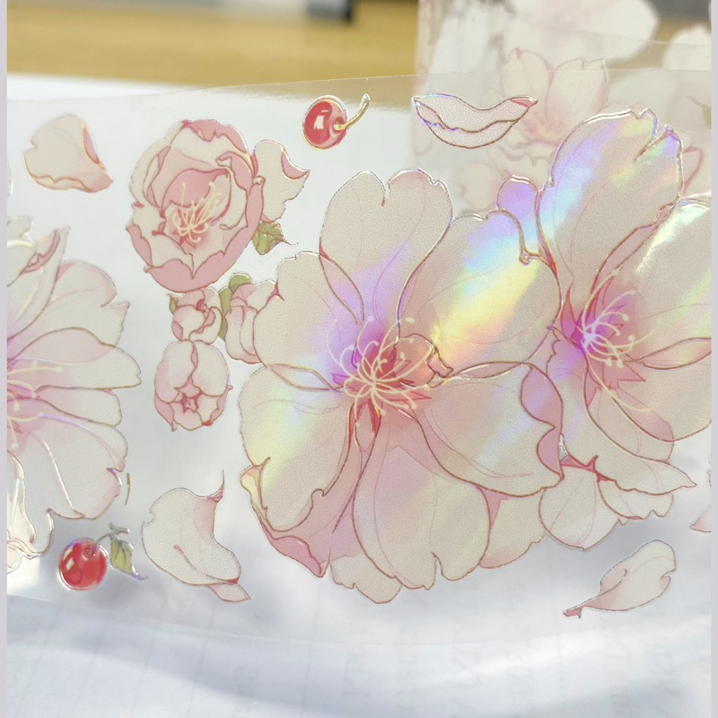 Washi Tape PET Hồng Chống Nước Trang Trí Tranh Cát Toploader Khung Acrylic