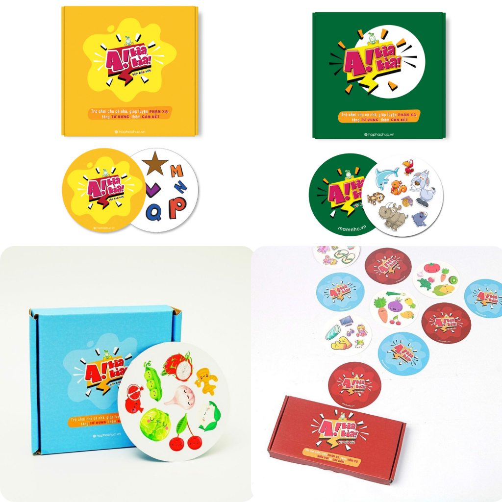 Trò chơi A Kia Kìa nhiều phiên bản, đồ chơi giáo dục giúp bé kích thích tư duy và trí tuệ