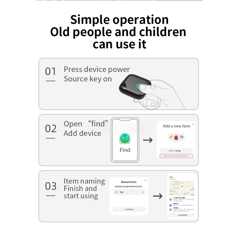 Thiết bị theo dõi iTag chống thất lạc trẻ em, thú cưng, ô tô, xe máy, ví tiền dùng app Find trên IPhone