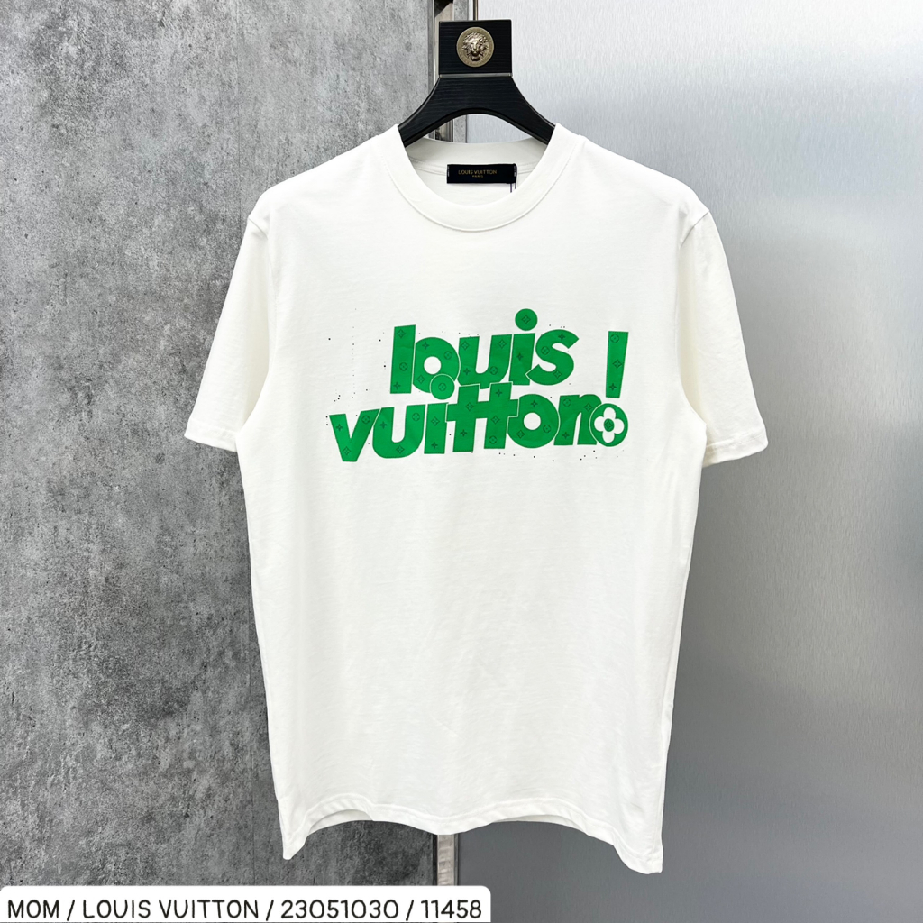 Áo Phông  Louis Vuitton họa tiết xanh lá siêu hot , Áo phông Nam Nữ Chất cotton 100% Mẫu Hót Nhất 2023