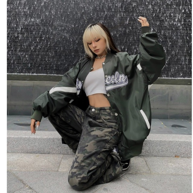 Áo khoác bomber bóng chày  Lincoln