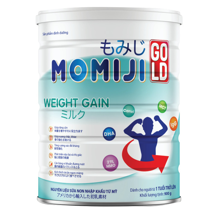 Sữa Momiji Weight gain lon 900g