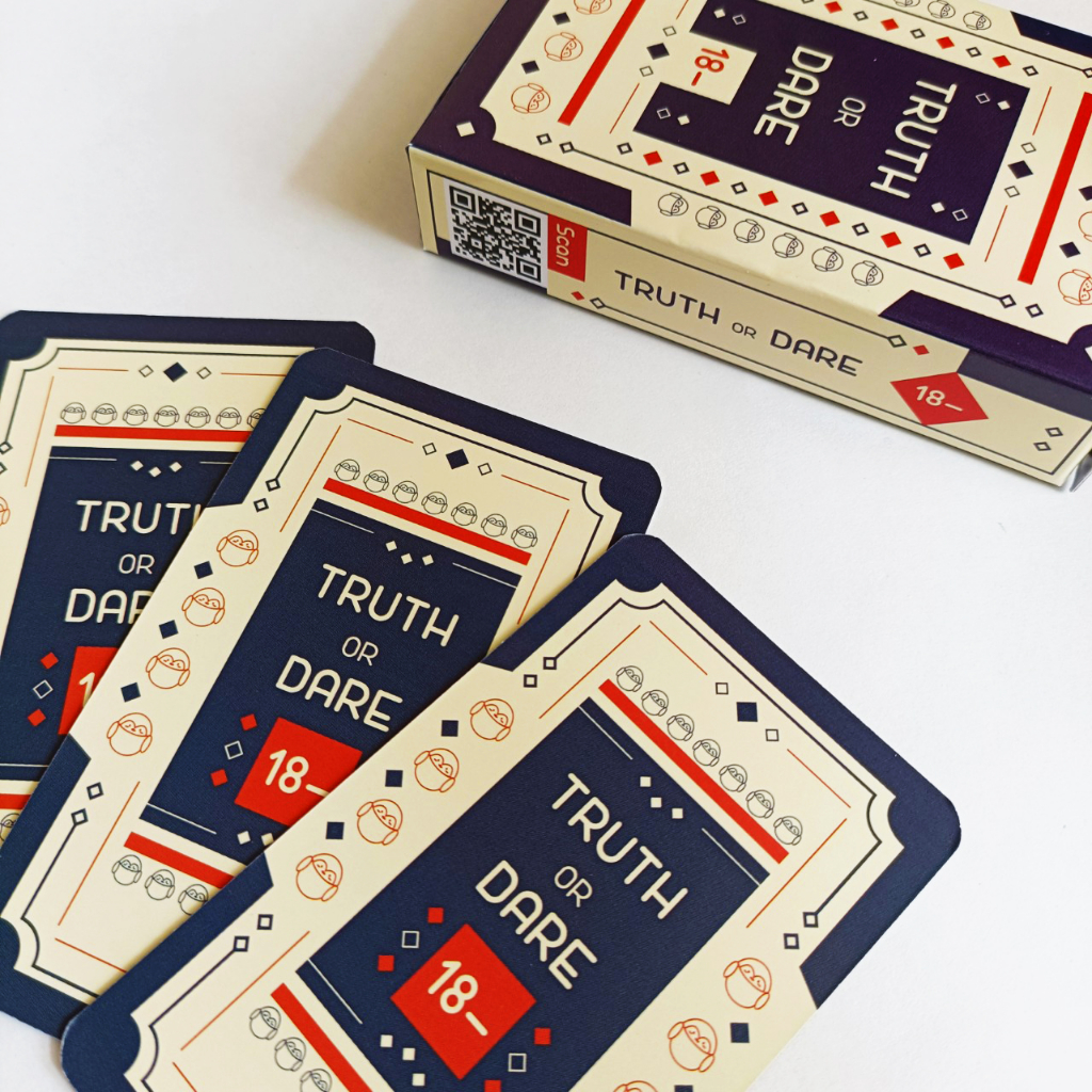 THE KAS - Bộ bài Drinking Game Thách hay thật “Truth or Dare 18 -” Thẻ Bài BoardGame 50 lá Thú Vị